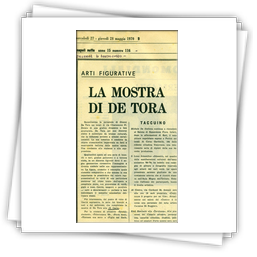 Articolo di Salvatore Di Bartolomeo su Napoli notte del 27-28 maggio 1970 x mostra personale Galleria S.carlo Napoli 1970