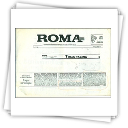 Articolo di Gino Grassi sul Roma del 7-5-1991 x mostra personale a Saint Paul de vence dal 28.3 al 16.4 1991