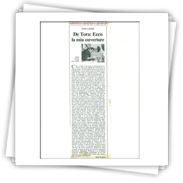 Articolo di Mario Forgione su Napoli Oggi del 16.5.1991 x mostra personale a Saint Paul de Vence dal 28.3 al 16.4 1991