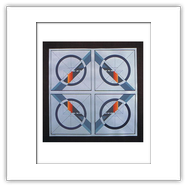 riflessione 4-1974-cm 60x60-acrilico su cartone metall.