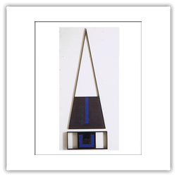 triangolo bleu- 2000 cm 80x220-acrilici,smalci,acciaio su legno