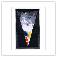 i segni della pittura 2-1986-cm 128x215-acrilici su carta intelata