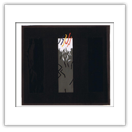 I segni della pittura 3 - 1986- cm 130x140- acrilici su carta intelata