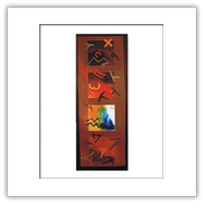 rosso pompeiano 1- 1985-cm 80x180-acrilici su tela rossa
