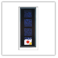 A segno- 1992- cm. 112x65- acrilici su carta intelata
