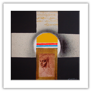 Sentimenti -tecnica mista su tela 1996 cm 30x30